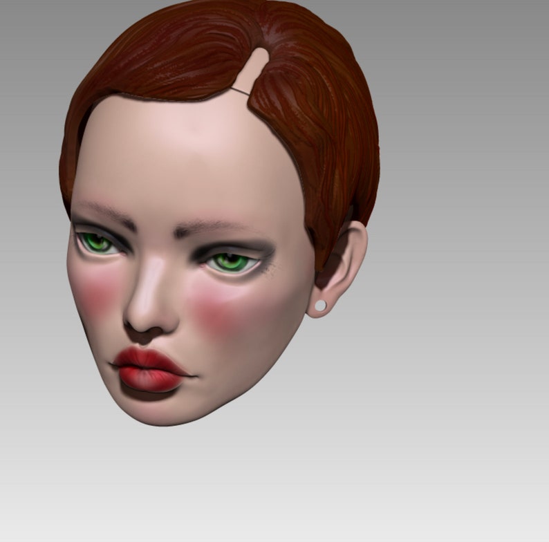 3d Model STL File BJD Doll Head With Cap for 3d Printing - Etsy