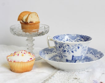 Early Staffordshire Tea Cup and Saucer