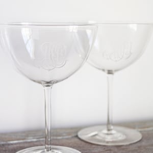 Pair of Vintage Champagne Saucers