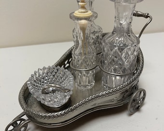 victorian minature cruet on wheels