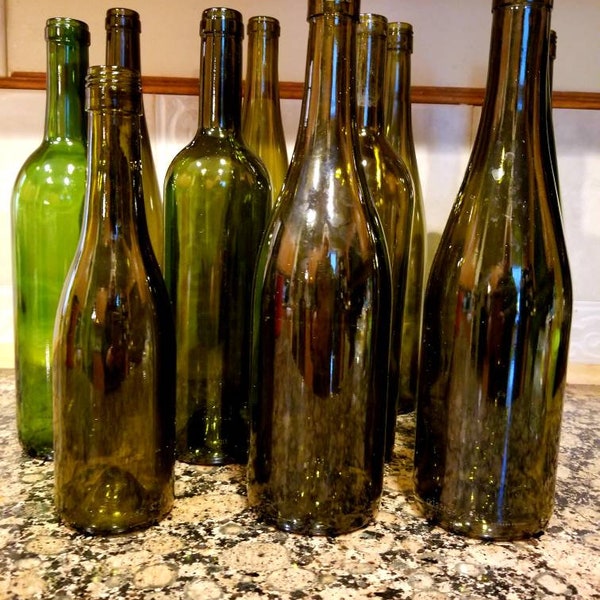 Empty Wine Bottles Etsy