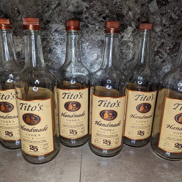 EMPTY LIQUOR BOTTLES Etsy