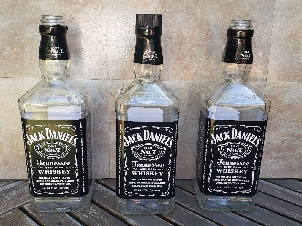 空のジャックダニエル 1.75L ボトル - 3 個セット - Etsy 日本