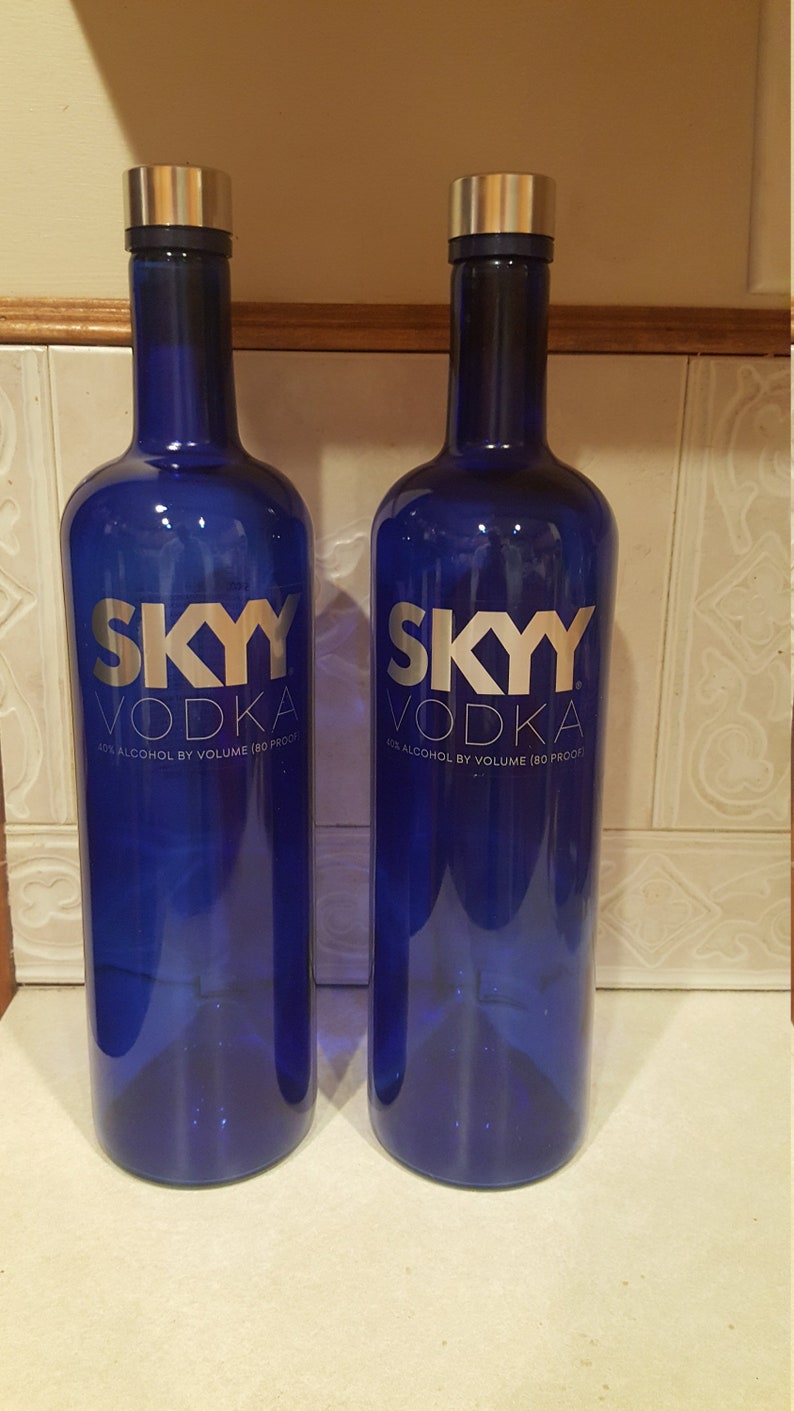 Empty Vodka Liquor Bottles with Lids. Etsy
