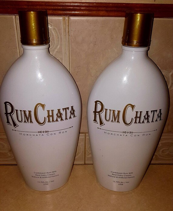 Set of 2 1L Empty Rumchata Bottles With Lids. Etsy
