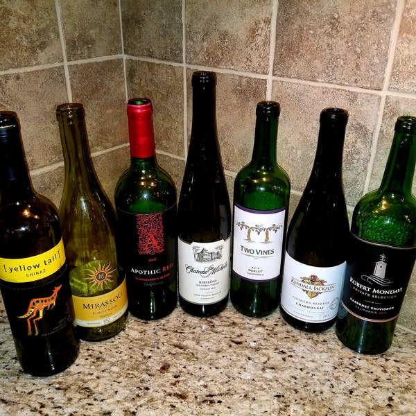 Empty Wine Bottles Etsy