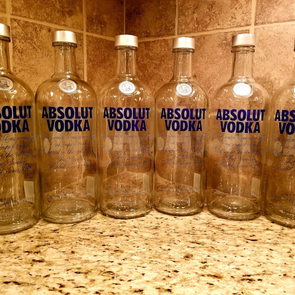 Empty Vodka Bottles Etsy