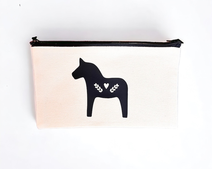 Make-up bag Swedish horse