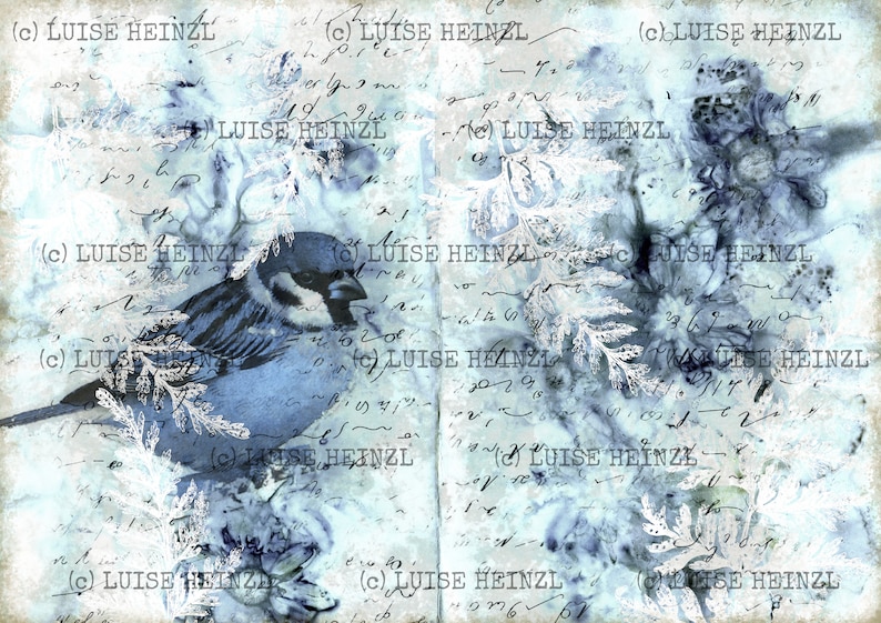 Vintage Birds Digital Printable Junk Journal Kit, Instant Download ...