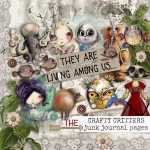junk journal paper, digital notebook, printable pages for junk journal & scrapbooking