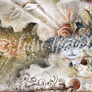 GRUNGY FAIRIES junk journal pages, collage sheets fairy, instant digital download printable collage sheets for journal, diary & scrapbook image 4