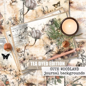 CUTE WOODLAND kit di riviste spazzatura stampabile, download di carta, animali della foresta, per quaderni, diari, album di ritagli, riviste 8,5x11