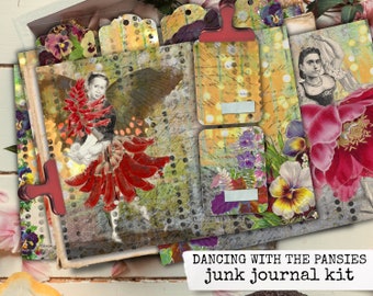 junk journal ジャンクジャーナル雑記帳　エフェメラセット付き ジャンクジャーナル 雑記帳 アンティークエフェメラセット付き