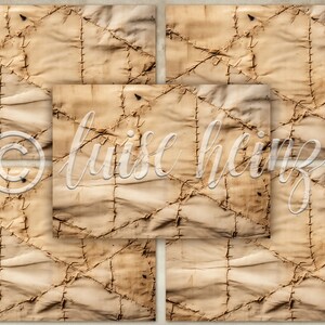 STITCHED sewn junk journal pages, old repaired fabrics, vintage textile background pages for junk journals, collage sheets 21x29.7 image 2