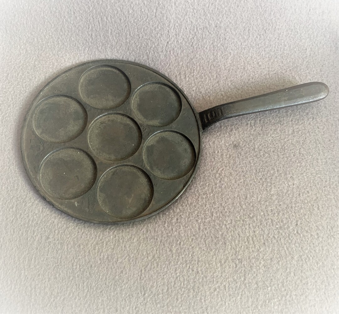 Old Swedish Cast Iron Mini Pancakes Pan Etsy