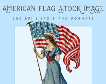 Amerikanische Flagge vierten Juli Clipart Bild Hohe Auflösung Vintage Wand Kunst Logo Clip Art Stockbild, Patriot, US-Flagge, Urlaub