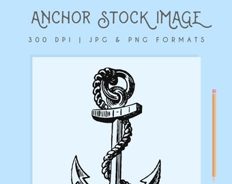 Clipart Anchor image, digital clipart, digital download, instant download, anchor logo, scrapbooking, printable home decor, Nautical