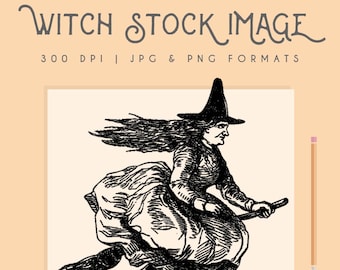 Halloween witch clipart, Instant Download witch printable, witch clip art commercial use  graphic, home decor, scrapbooking, witch wall art