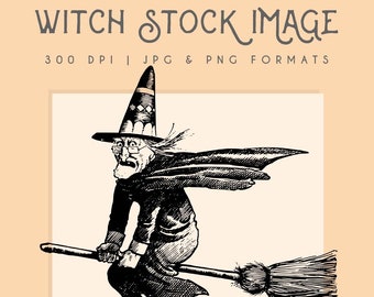 Halloween witch clipart, Instant Download witch printable, witch clip art commercial use  graphic, home decor, scrapbooking, witch wall art