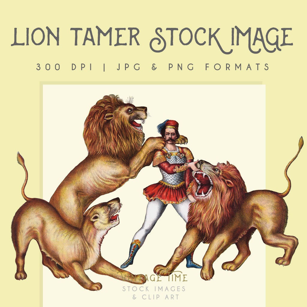 Vintage Lion Tamer Circus Illustration Clip Art Image 300dpi - Etsy Vintage Lion Tamer Circus Illustration Clip Art Image 300dpi - Etsy