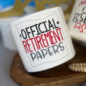 Funny Toilet Paper, Retirement Gifts for Men, Coworker Gift image 1