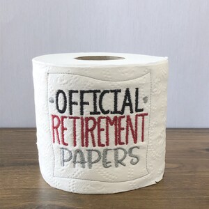 Funny Toilet Paper, Retirement Gifts for Men, Coworker Gift image 2