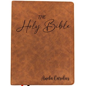 Personalized KJV Wide Margin Bible | King James Version | Custom Engraved Name | Single-Column Journaling Bible | Christian Gift