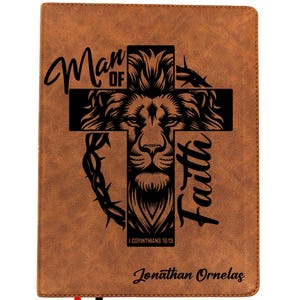 Personalized KJV Wide Margin Bible | King James Version | Custom Engraved Name | Single-Column Journaling Bible | Christian Gift