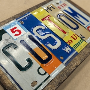 Custom Made License Plate Letter Signs - Spell Out Your Words With ...