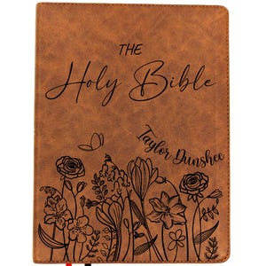 Personalized KJV Wide Margin Bible | King James Version | Custom Engraved Name | Single-Column Journaling Bible | Christian Gift
