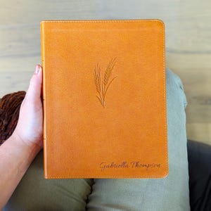 Personalized KJV Notetaking Bible | Custom Engraved Name | King James Version | Large Print Journaling Bible | Christian Gift for Men Women