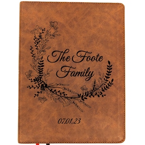 Personalized KJV Wide Margin Bible | King James Version | Custom Engraved Name | Single-Column Journaling Bible | Wedding Bible