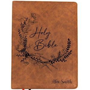 Personalized KJV Wide Margin Bible | King James Version | Custom Engraved Name | Single-Column Journaling Bible | Christian Gift