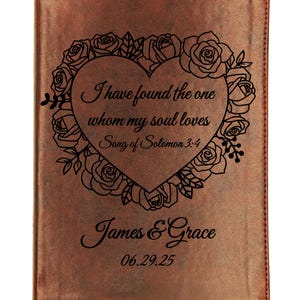 Personalized ESV Wide Margin Bible | Custom Engraved Name | English Standard Version | Journaling Reference Bible | Christian Gift
