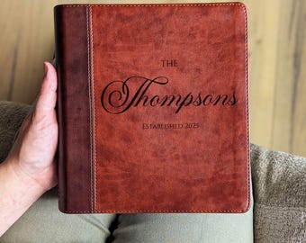 Personalisierte ESV Journaling Studienbibel | Englische Standard Version | Individuell gravierter Name | Breiter Rand Studienbibel | Christliches Geschenk