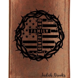 Personalized ESV Wide Margin Bible | Custom Engraved Name | English Standard Version | Journaling Reference Bible | Christian Gift