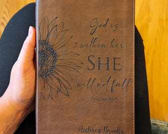 Personalized NLT Thinline Reference Bible | Custom Engraved Name | App Enabled | Portable Study Bible Gift for Men & Women
