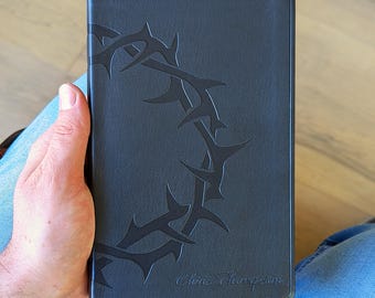 Personalized ESV Gift Bible | Custom Engraved Name | English Standard Version | Portable Thinline Bible | Christian Gift for Men & Women