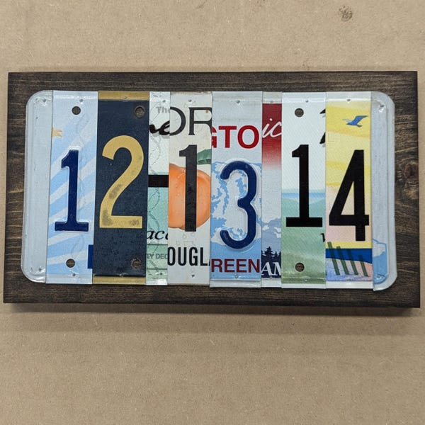 Personalized 10th Anniversary Tin License Plate Gift - Custom License Plate with Anniversary Date - Unique Anniversary Gifts for Men Couples