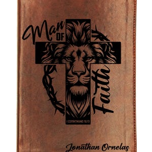 Personalized ESV Wide Margin Bible | Custom Engraved Name | English Standard Version | Journaling Reference Bible | Christian Gift