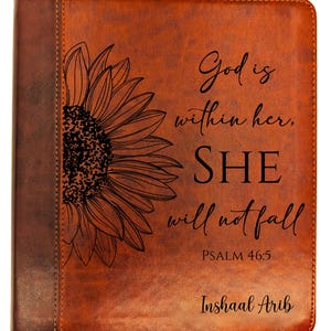 Personalized ESV Journaling Study Bible | Custom Engraved Name | Wide Margin Bible for Notes | Christian Gift for Men & Women | Study Bible