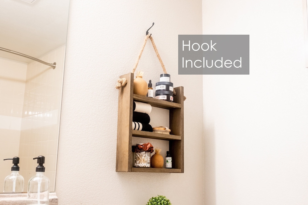 Farmhouse Bathroom Shelf Decor, Bathroom Organizer, Bathroom Decor ...