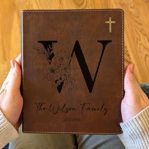 Personalized NIV Journaling Bible | New International Version | Custom Engraved Name | Easy-to-read Study Bible | Family Christian Gift