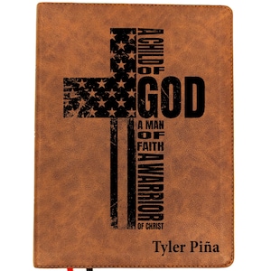 Personalized KJV Wide Margin Bible | King James Version | Custom Engraved Name | Single-Column Journaling Bible | Christian Gift