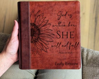 Personalized ESV Journaling Study Bible | Custom Engraved Name | Wide Margin Bible for Notes | Christian Gift for Men & Women | Study Bible