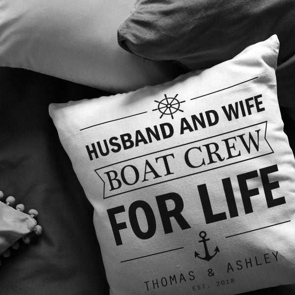 Personalized boat decor Boat gift Boat pillow Wedding Etsy