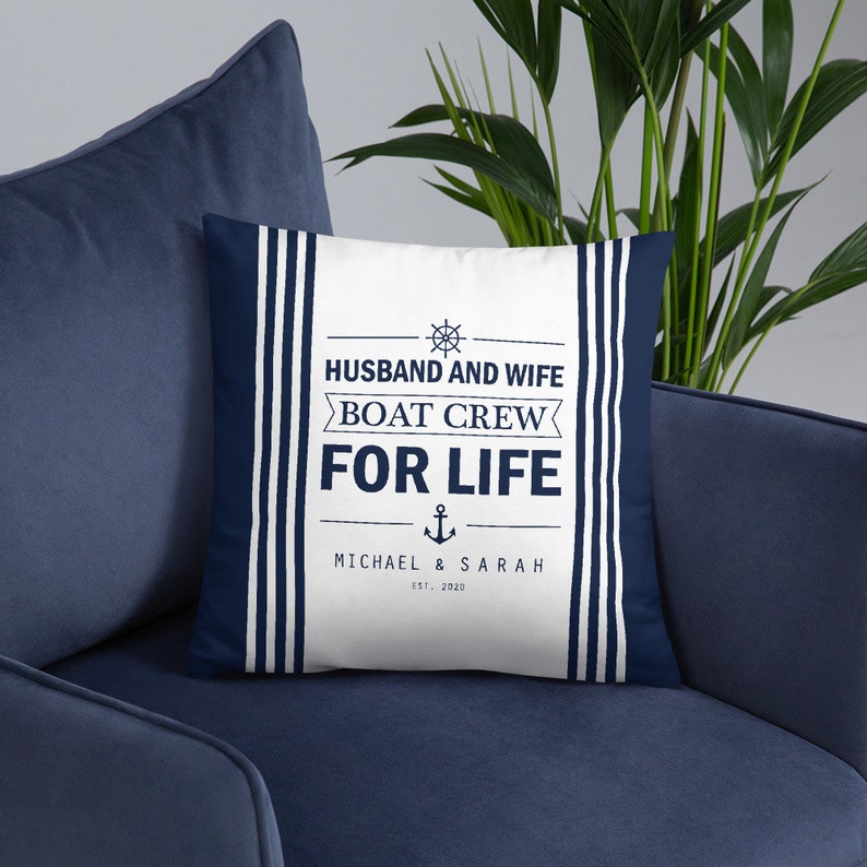 Personalized boat decor Boat accessories Boat gift Boat pillow Etsy