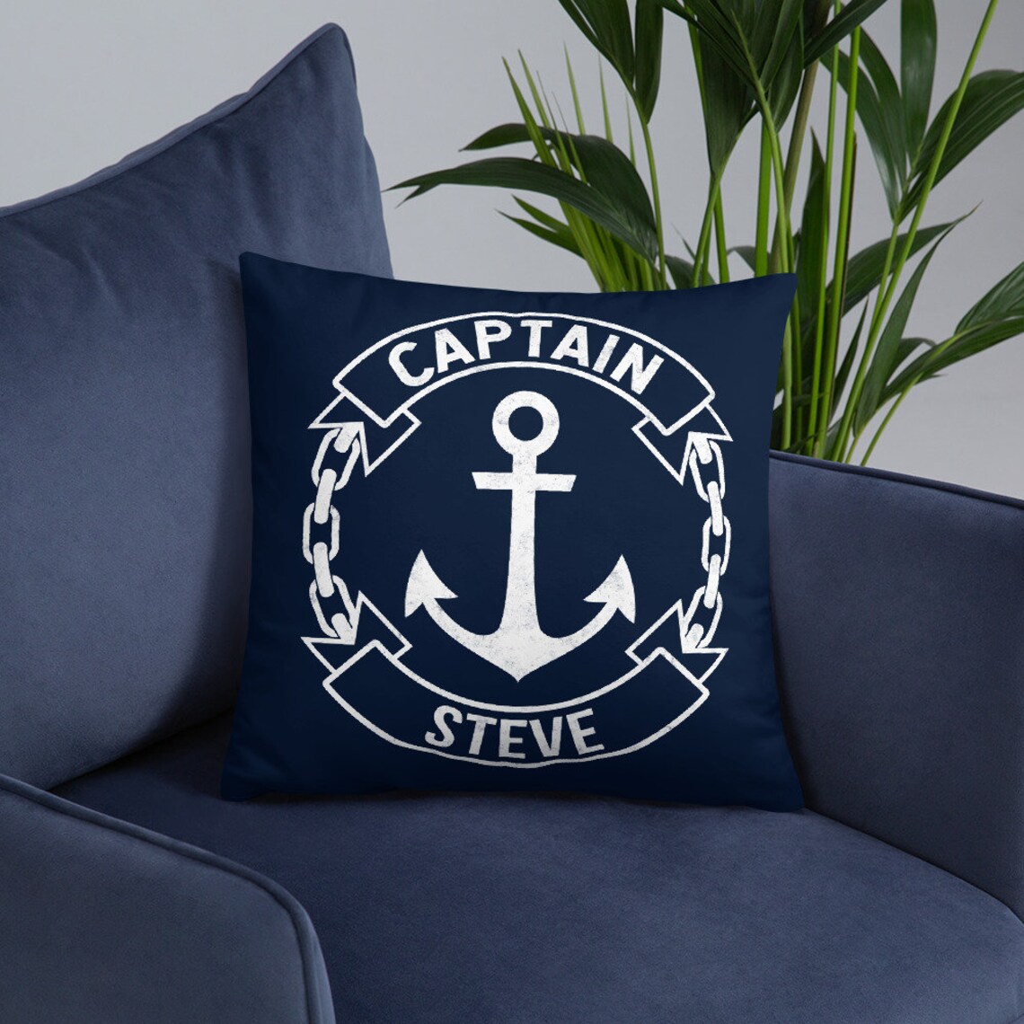 Personalized boat captain gift Boat pillow Personalize Etsy