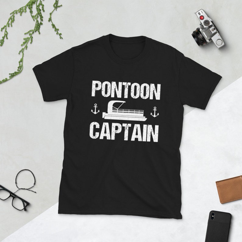 Pontoon captain Tshirt Pontoon boat t shirt Funny pontoon Etsy