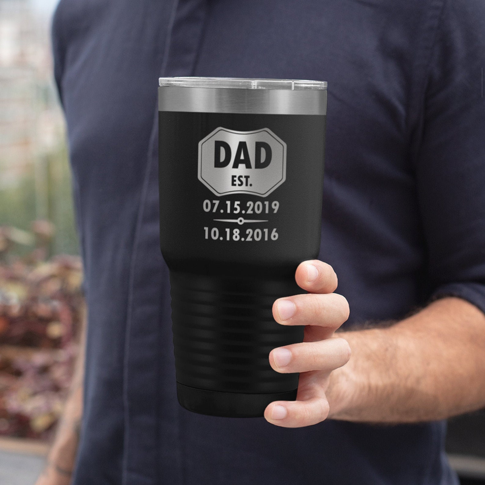 Dad established tumbler Personalized fathers day gift Dad Etsy